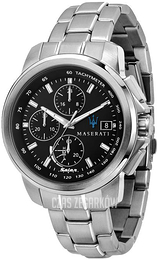 Maserati Successo Czarny/Stal Ø44 mm R8873645003