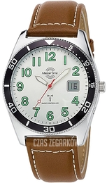 Master Time Classic Srebrny/Skóra Ø42 mm MTGA-10856-41L