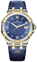 Maurice Lacroix Aikon Niebieski/Skóra Ø42 mm AI1008-PVY11-432-1