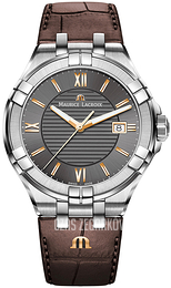 Maurice Lacroix Aikon Szary/Skóra Ø42 mm AI1008-SS001-333-1