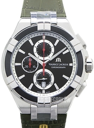 Maurice Lacroix Aikon Czarny/Skóra Ø44 mm AI1018-PVB21-330-1