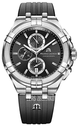 Maurice Lacroix Aikon Czarny/Guma Ø44 mm AI1018-SS001-330-2