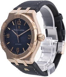 Maurice Lacroix Aikon Niebieski/Skóra Ø42 mm AI6008-BRZ01-420-1