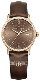 Maurice Lacroix Eliros Date Ladies Brązowy/Skóra Ø30 mm EL1094-PVPD1-710-1
