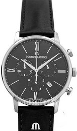 Maurice Lacroix Eliros Chronograph Czarny/Skóra Ø40 mm EL1098-SS001-310-1