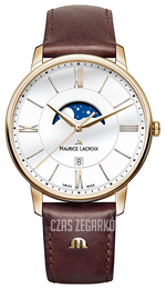 Maurice Lacroix Eliros Moonphase Biały/Skóra Ø40 mm EL1108-PVP01-112-1