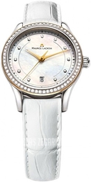Maurice Lacroix Les Classiques Biały/Skóra Ø33 mm LC1026-PVY21-170