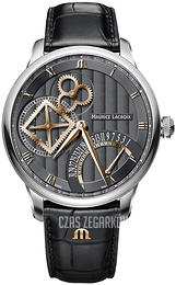 Maurice Lacroix Masterpiece Szary/Skóra Ø42 mm MP6058-SS001-310-1