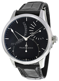 Maurice Lacroix Masterpiece Czarny/Skóra Ø43 mm MP6508-SS001-330-1