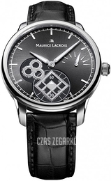 Maurice Lacroix Maurice Lacroix Masterpiece Czarny/Skóra Ø43 mm MP7158-SS001-301