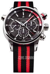 Maurice Lacroix Pontos Czarny/Tkanina Ø43 mm PT6018-SS002-330-1