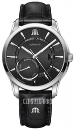 Maurice Lacroix Pontos Power Reserve Czarny/Skóra Ø41 mm PT6368-SS001-330-1