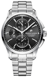 Maurice Lacroix Pontos Chronographe Czarny/Stal Ø43 mm PT6388-SS002-330-1