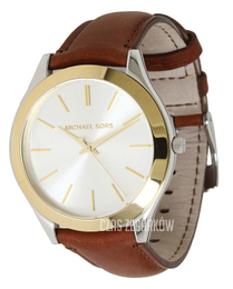 Michael Kors Runway Srebrny/Skóra Ø42 mm MK2259