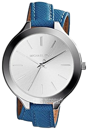 Michael Kors Srebrny/Skóra Ø42 mm MK2331