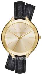 Michael Kors Runway Żółte złoto/Skóra Ø42 mm MK2468