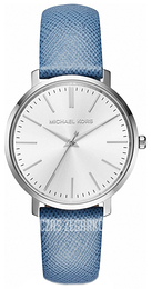 Michael Kors Jaryn Srebrny/Skóra Ø38 mm MK2495