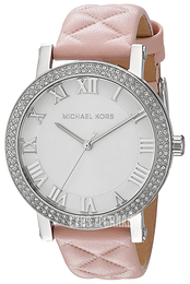 Michael Kors Norie Srebrny/Skóra Ø38 mm MK2617