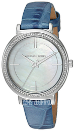 Michael Kors Srebrny/Skóra Ø33 mm MK2661