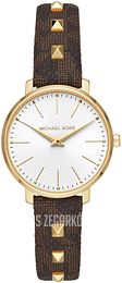 Michael Kors Biały/Stal w odcieniu złota Ø32 mm MK2871