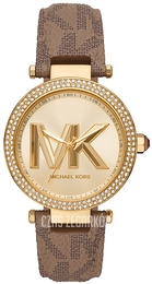 Michael Kors Parker Zloty/PVC (Chlorek winylu) Ø39 mm MK2973