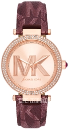Michael Kors Parker Różowe złoto/PVC (Chlorek winylu) Ø39 mm MK2974