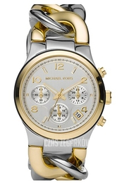 Michael Kors Runway Biały/Stal w odcieniu złota Ø38 mm MK3199