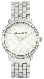 Michael Kors Biały/Stal Ø35 mm MK3372