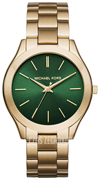 Michael Kors Runway Zielony/Stal w odcieniu złota Ø42 mm MK3435