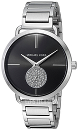 Michael Kors Czarny/Stal Ø36.5 mm MK3638