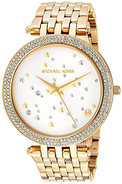 Michael Kors Darci Biały/Stal w odcieniu złota Ø39 mm MK3727