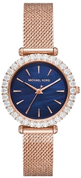 Michael Kors Darci Niebieski/Stal w kolorze różowego złota Ø34 mm MK4630