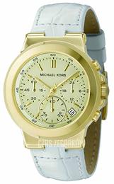 Michael Kors Żółte złoto/Skóra Ø32 mm MK5224