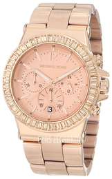 Michael Kors Dylan Różowe złoto/Stal w kolorze różowego złota Ø43 mm MK5412