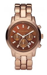 Michael Kors Showstopper Brązowy/Stal w kolorze różowego złota Ø43 mm MK5415