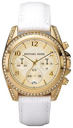 Michael Kors Zloty/Skóra Ø40 mm MK5460