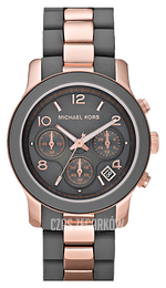Michael Kors Runway Szary/Stal w kolorze różowego złota Ø39 mm MK5465