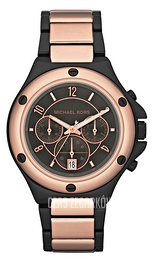 Michael Kors Czarny/Stal w kolorze różowego złota Ø42 mm MK5514