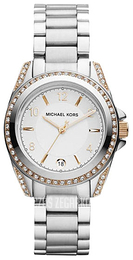 Michael Kors Biały/Stal Ø38 mm MK5583