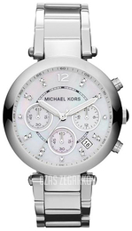Michael Kors Biały/Stal Ø39 mm MK5700