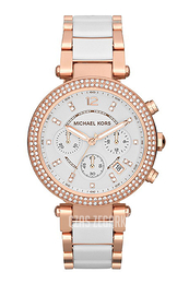 Michael Kors Parker Biały/Plastik Ø39 mm MK5774