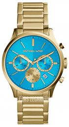 Michael Kors Bailey Turkusowy/Pozlacana Ø44 mm MK5910