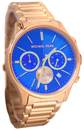 Michael Kors Bailey Niebieski/Stal w kolorze różowego złota Ø44 mm MK5911