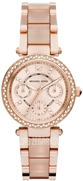 Michael Kors Parker Różowe złoto/Acetat Ø33 mm MK6110