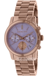 Michael Kors Runway Niebieski/Stal w kolorze różowego złota Ø38 mm MK6163