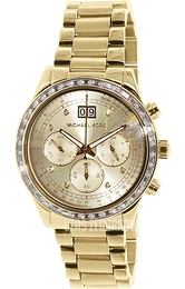 Michael Kors Brinkley Żółte złoto/Stal w odcieniu złota Ø40 mm MK6187