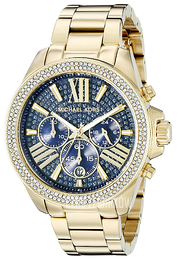 Michael Kors Niebieski/Stal w odcieniu złota Ø41.5 mm MK6291