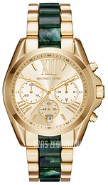 Michael Kors Bradshaw Żółte złoto/Stal w odcieniu złota Ø43 mm MK6397