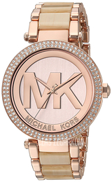 Michael Kors Parker Różowe złoto/Żywica z tworzywa sztucznego Ø39 mm MK6530