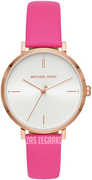 Michael Kors Srebrny/Skóra Ø38 mm MK7126
